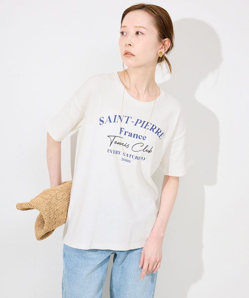 SLOBE IENA tシャツ GOAT/ゴート SLOBE別注 ロゴパックTEE