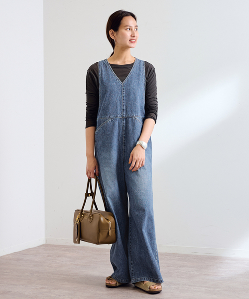 ○y.a.a○ デニムフレンチワークサロペット / Sサイズ Johnbull（ジョンブル）の「10.5オンスデニムフレンチワーク