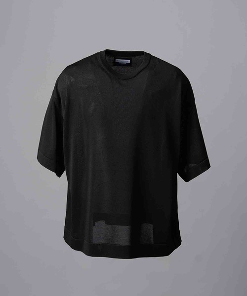 ロゴ ピグメント オーバー Tシャツ ブラック グレー メゾンスペシャル 黒 ロゴ ピグメント オーバー Tシャツ ブラック グレー メゾン