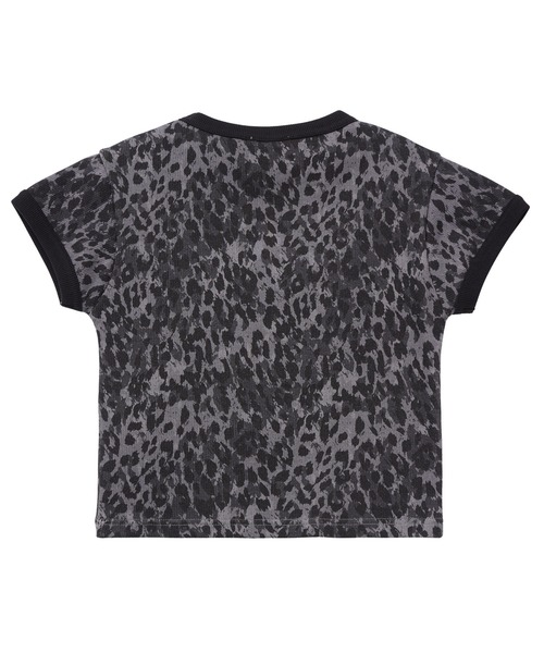 tシャツ LEOPARD S/S RINGER BABY TEE レディース X-girl tシャツ LEOPARD S/S RINGER BABY TEE レディース