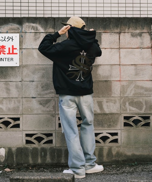 Supplier Cross ジップ パーカー Black Sサイズ SUPPLIER パーカー SUPPLIER/サプライヤー Cross Zip Hoodie