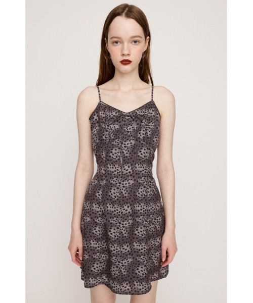 SLY（スライ） ワンピース LEOPARD SHORT CAMI OP レオパード ショート