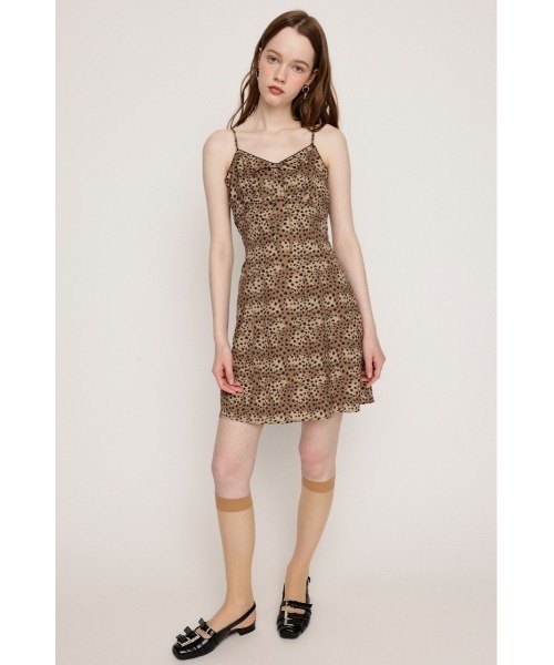 SLY（スライ） ワンピース LEOPARD SHORT CAMI OP レオパード ショート
