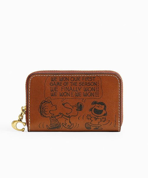 COACH カードケース 「COACH X PEANUTS」スモール ジップ