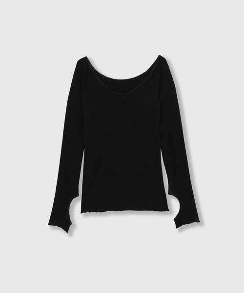 tシャツ SKIN BREATHING OFF SHOULDER TOPS / スキンブリージングオフショルダートップス レディース