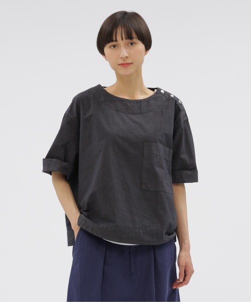 MHL. ブラウス シャツ GARMENT DYE PLAIN POPLIN レディース