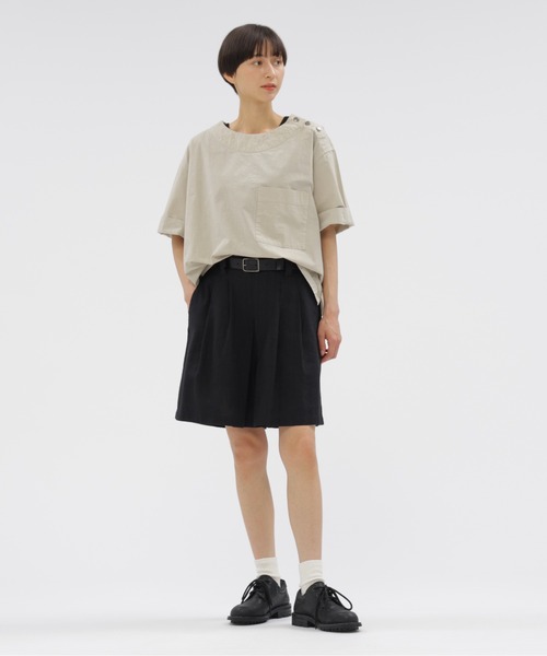 ブラウス シャツ GARMENT DYE PLAIN POPLIN レディース GARMENT DYE PLAIN POPLIN（シャツ/ブラウス）｜MHL