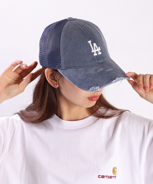 トップス NLB Korea セール】【日本未入荷】 MLB KOREA サークルカーブキャップ LA