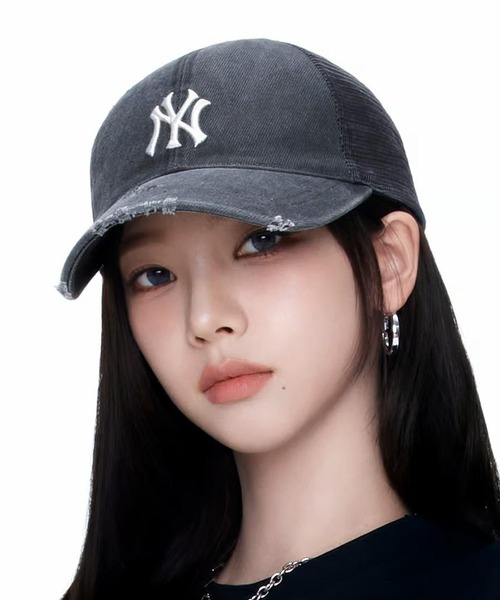 【試着のみ】MLB KOREA ベースボールキャップ セール】【日本未入荷】MLB KOREA レタリング デニム ベース