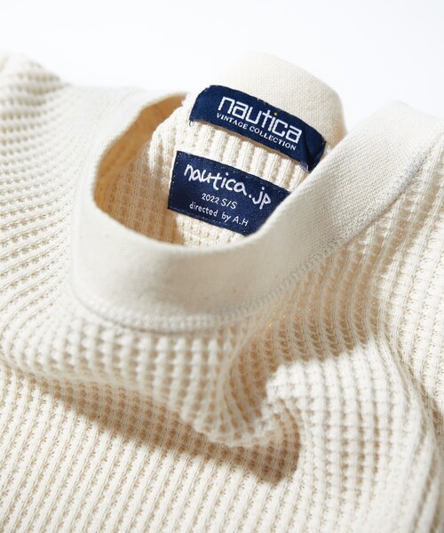 「NAUTICA」 長(zhǎng)袖Tシャツ LARGE オフホワイト メンズ