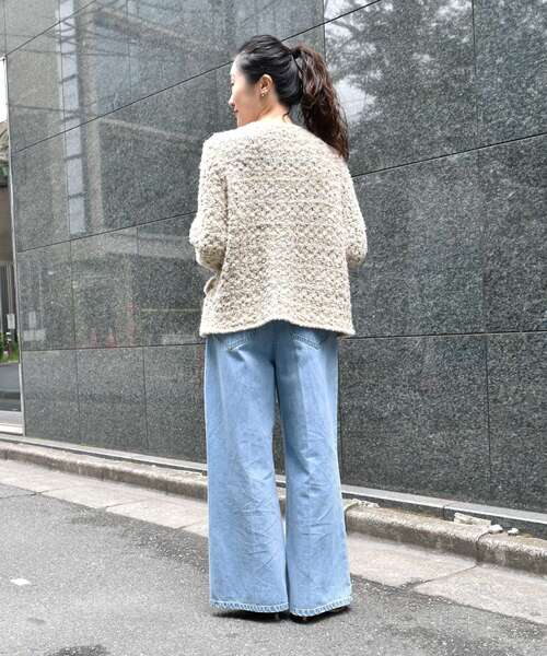 le.coeur blanc コート アウター TORRAZZO DONNAツイードニット