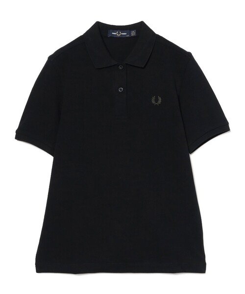 FRED PERRY レディース ブラック ポロシャツ UK 10 FRED PERRY ポロシャツ ポロ / The Fred Perry Shirt（0061CL