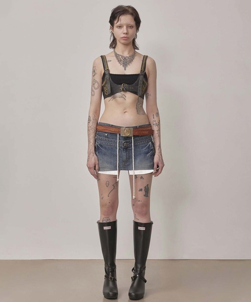 SCULPTOR ミニスカート SCULPTOR（スカルプター） スカート Apron Layered Mini Skirt