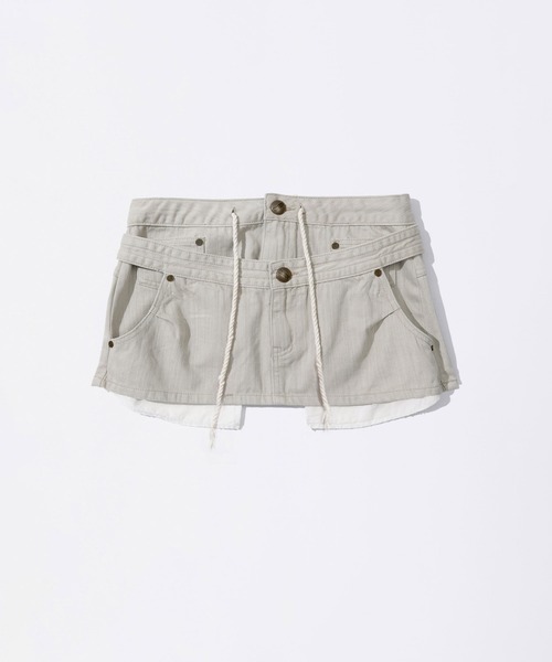SCULPTOR（スカルプター） スカート Apron Layered Mini Skirt