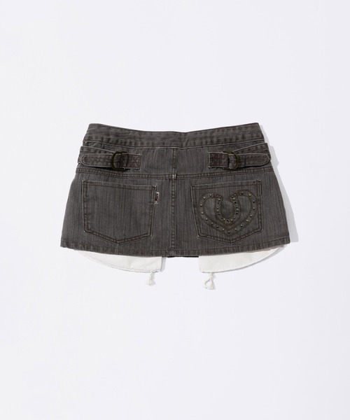 sculptor スカート SCULPTOR スカート Apron Layered Mini Skirt : ZOZOTOWN Yahoo