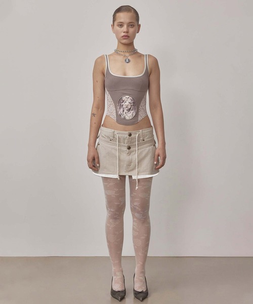 SCULPTOR（スカルプター） スカート Apron Layered Mini Skirt