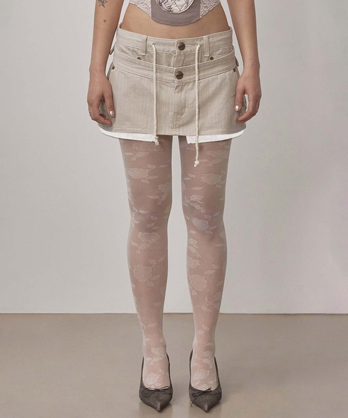 SCULPTOR（スカルプター） スカート Apron Layered Mini Skirt