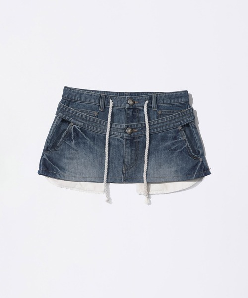 SCULPTOR（スカルプター） スカート Apron Layered Mini Skirt
