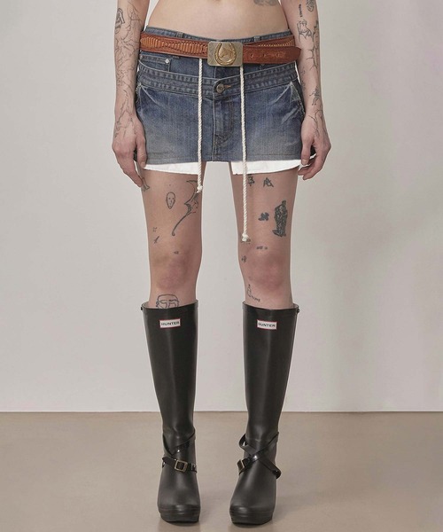 SCULPTOR（スカルプター） スカート Apron Layered Mini Skirt