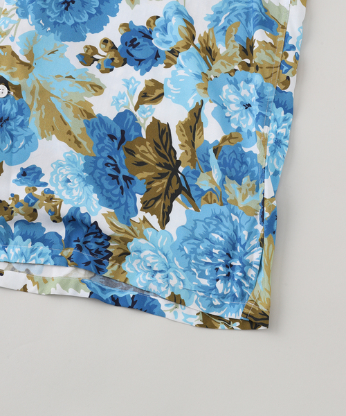 EDIFICE シャツ fursac (フルサック) Dark Flower Print Open