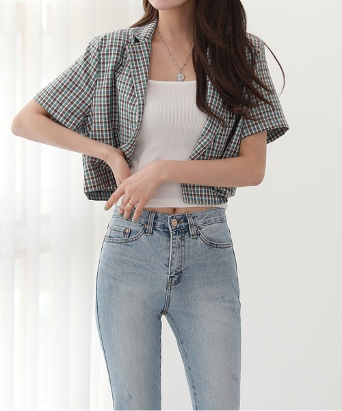 「by muni:r」 テーラードジャケット FREE ブラック レディース_画像4