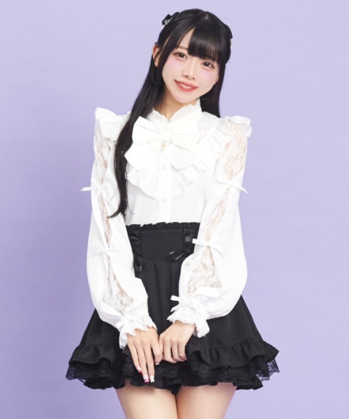 Secret Honey（シークレットハニー） ブラウス シャツ 袖スリット 