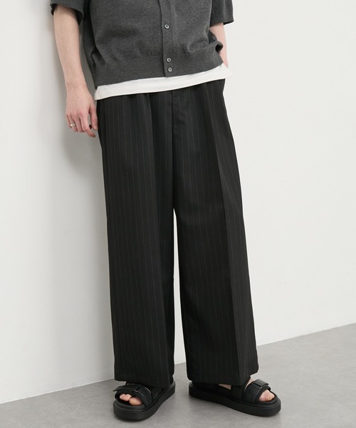 CIYOT ワイドパンツ スラックス 「CIYOT」TRストレッチ センタープレス