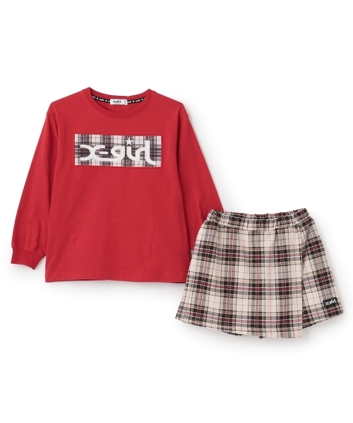 X-girl Stages（エックスガールステージス） セットアップ フロッキー