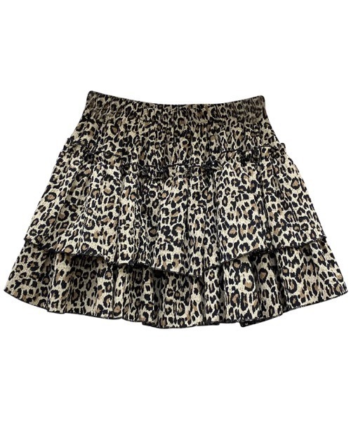 スカート babylclub Leopard Bonbon Mini Skirt ZIPPER CLUB スカート leopard tiered mini skirt : ZOZOTOWN Yahoo!店