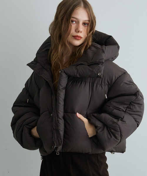 ジャケット・アウター   / short puffer down jacket Mirette ダウンコート ダウンジャケット クロップドパファージャケット