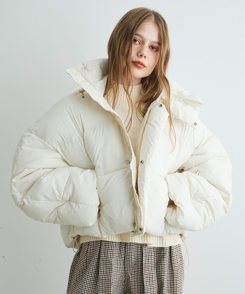 ジャケット・アウター   / short puffer down jacket Mirette ダウンコート ダウンジャケット クロップドパファージャケット