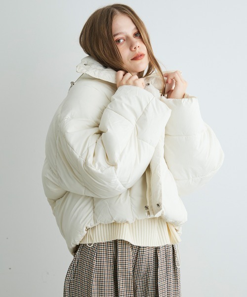 Mirette ダウンコート ダウンジャケット クロップドパファージャケット