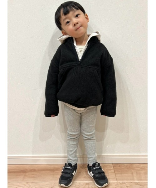 GAP（ギャップ） トレーナー ボア ハーフジップ プルオーバー (幼児