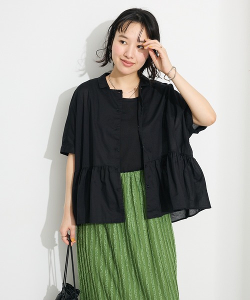「CRAFT STANDARD BOUTIQUE」 ノースリーブシャツ FREE サックスブルー レディース_画像2