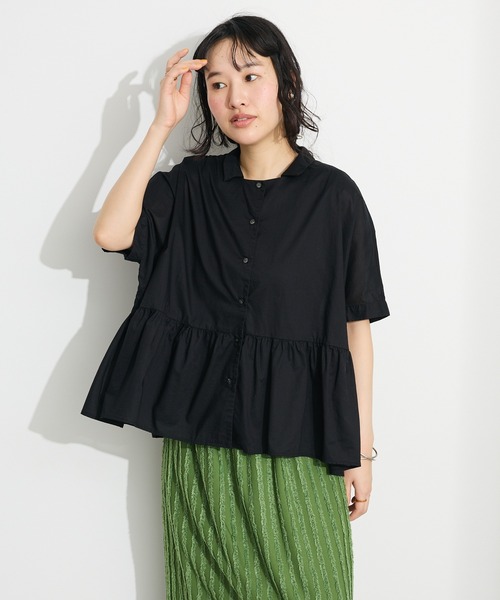 「CRAFT STANDARD BOUTIQUE」 ノースリーブシャツ FREE サックスブルー レディース_画像3