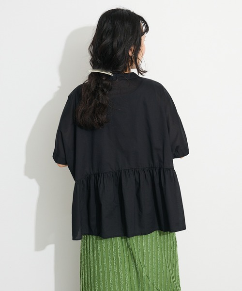 「CRAFT STANDARD BOUTIQUE」 ノースリーブシャツ FREE サックスブルー レディース_画像5