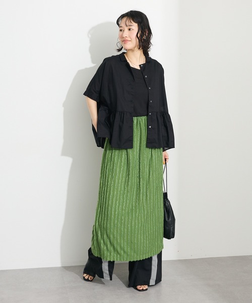 「CRAFT STANDARD BOUTIQUE」 ノースリーブシャツ FREE サックスブルー レディース_画像6