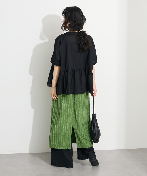 「CRAFT STANDARD BOUTIQUE」 ノースリーブシャツ FREE サックスブルー レディース_画像8