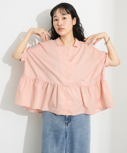 「CRAFT STANDARD BOUTIQUE」 ノースリーブシャツ FREE サックスブルー レディース_画像9
