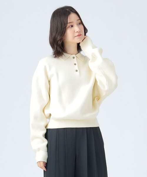 BEAMS HEART（ビームス ハート） ポロシャツ ポロ スウェット編み