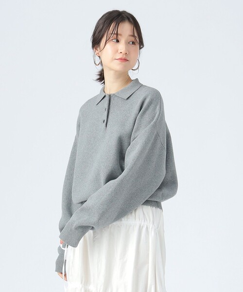 BEAMS HEART（ビームス ハート） ポロシャツ ポロ スウェット編み