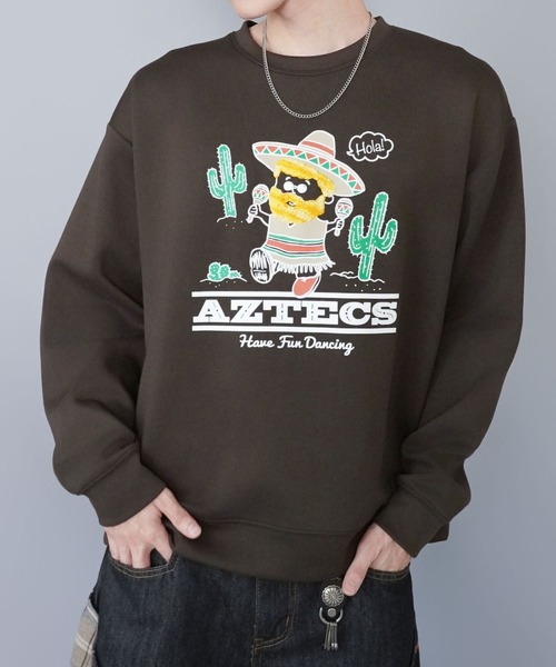 SPINNS（スピンズ） トレーナー スウェット ひげおじさんスウェット