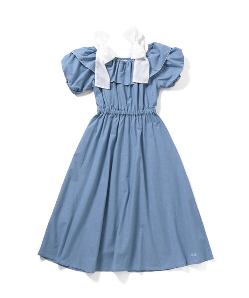 「algy」 「KIDS」半袖ワンピース SMALL インディゴブルー キッズ_画像5