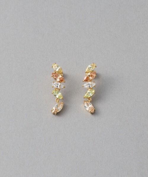 ◆現行品◆ ete K18フック マーキス ビジュー ピアス♪ ete（エテ） ピアス ビジュー マーキス ピアス レディース : ZOZOTOWN