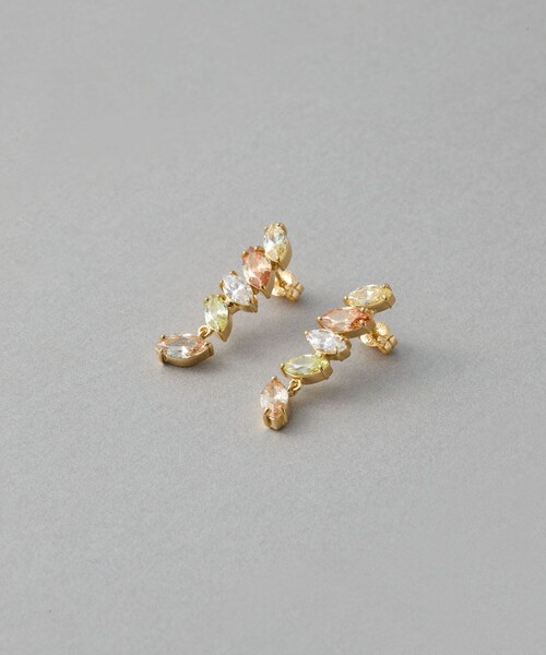 ete（エテ） ピアス ビジュー マーキス ピアス レディース : ZOZOTOWN