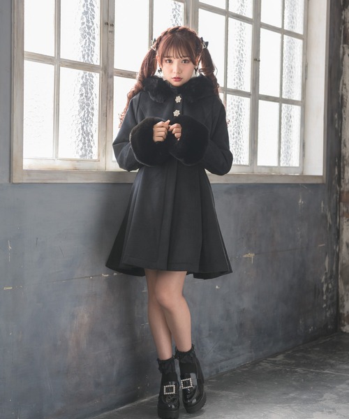 「ROJITA」 コート FREE ブラック レディース_画像3