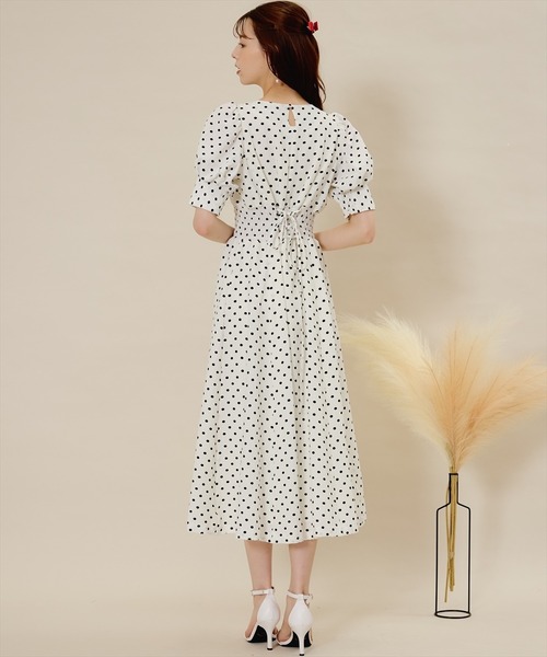 「SWINGLE」 7分袖ワンピース MEDIUM ブラック系その他 レディース_画像6