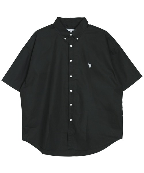 「U.S. POLO ASSN.」 半袖シャツ MEDIUM ブラック メンズ_画像3