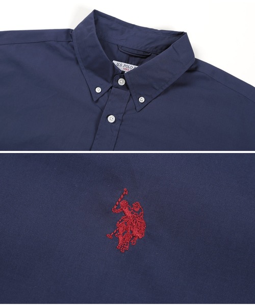 「U.S. POLO ASSN.」 半袖シャツ MEDIUM ブラック メンズ_画像8