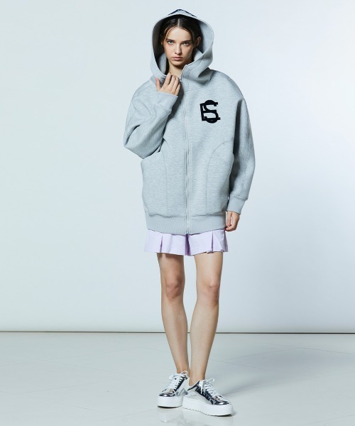 ESSENTIAL（DOUBLE STANDARD CLOTHING） パーカー ダンボールロゴ